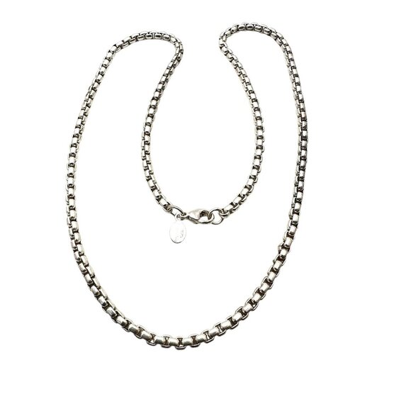 Joseph Esposito Box Link Chain 18 Inch Necklace 29 Gram - Picture 2 of 3